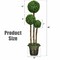 4 Feet Artificial UV Resistant Topiary Triple Ball Tree Plant